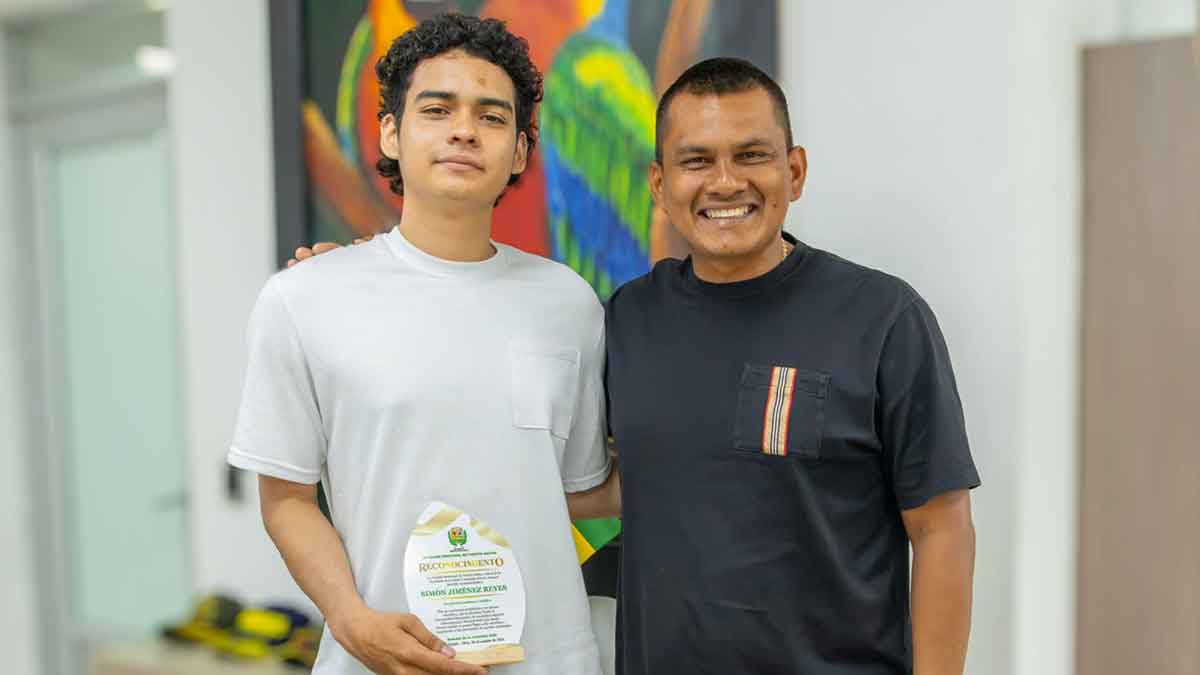 Él es Simón Jiménez, el joven de Puerto Gaitán que llevará su talento hasta la NASA